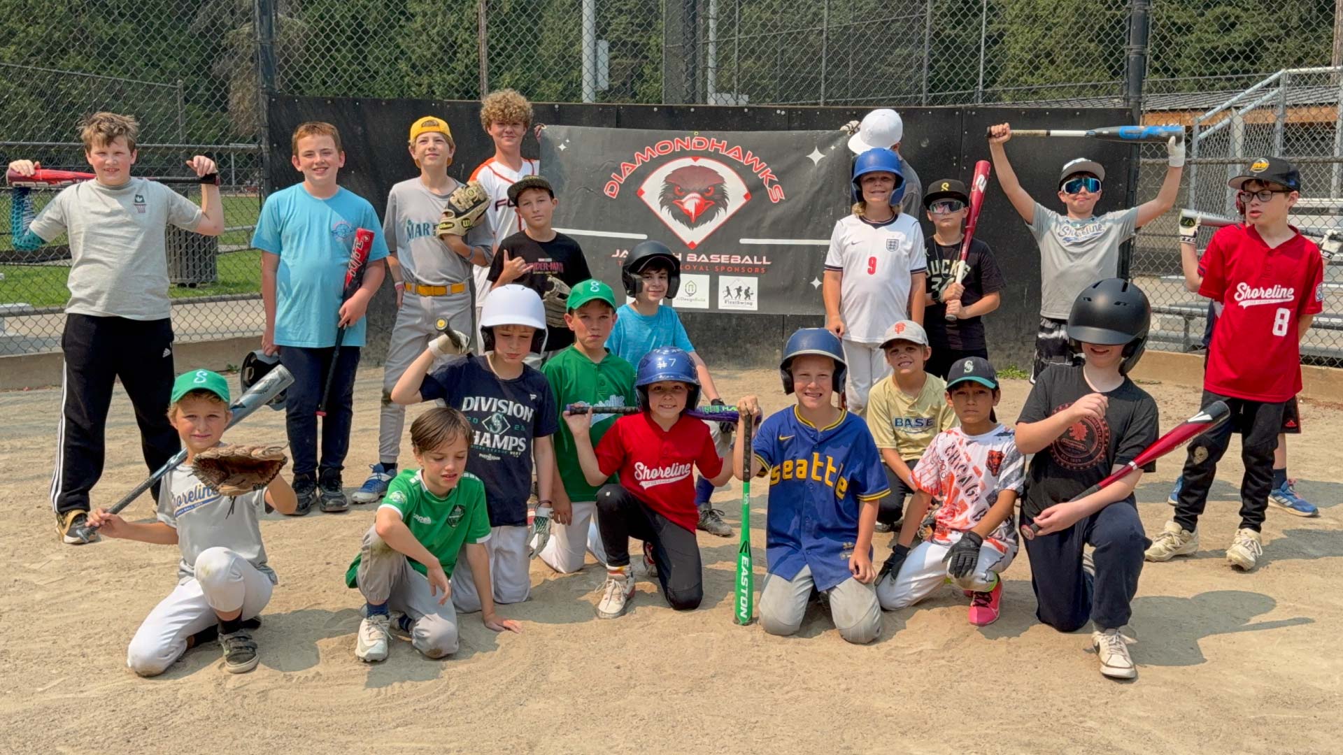 Jaytech Baseball camp week at Hamlin Park
